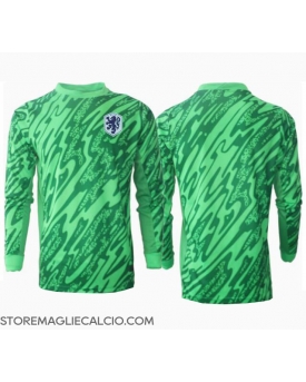 Paesi Bassi Portiere Maglia Gara Casa Repliche Europei 2024 Maniche Lunghe